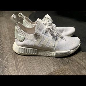 Adidas triple white Japan NMD R1 size 9 1/2 in men